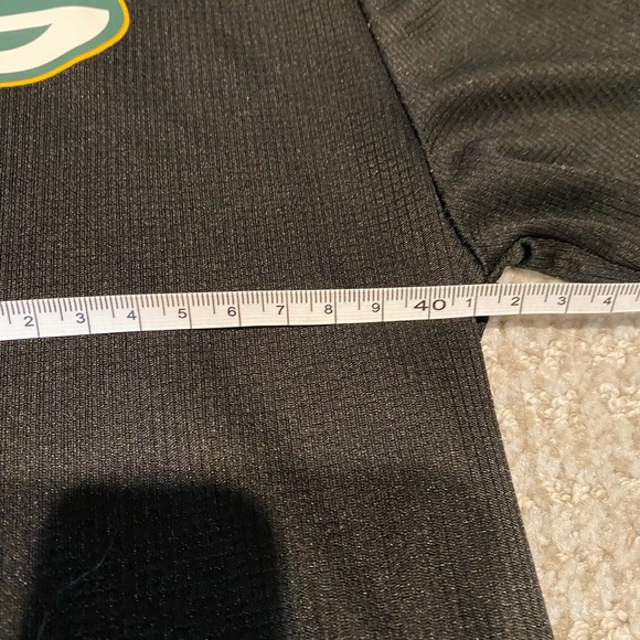 Black Green Bay Packer Waffle Hoodie - Picture 5 of 5
